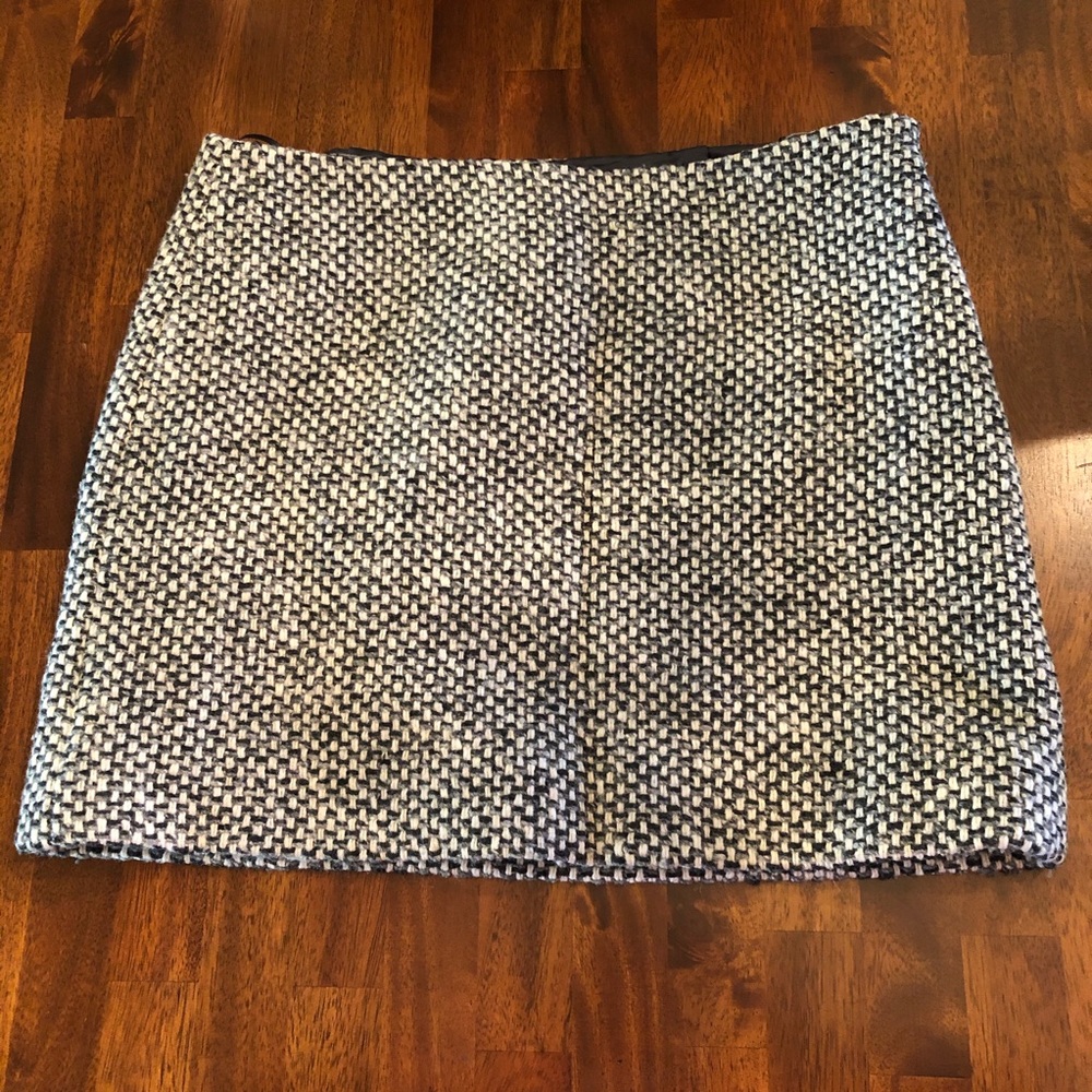 J. Crew wool & nylon mini skirt